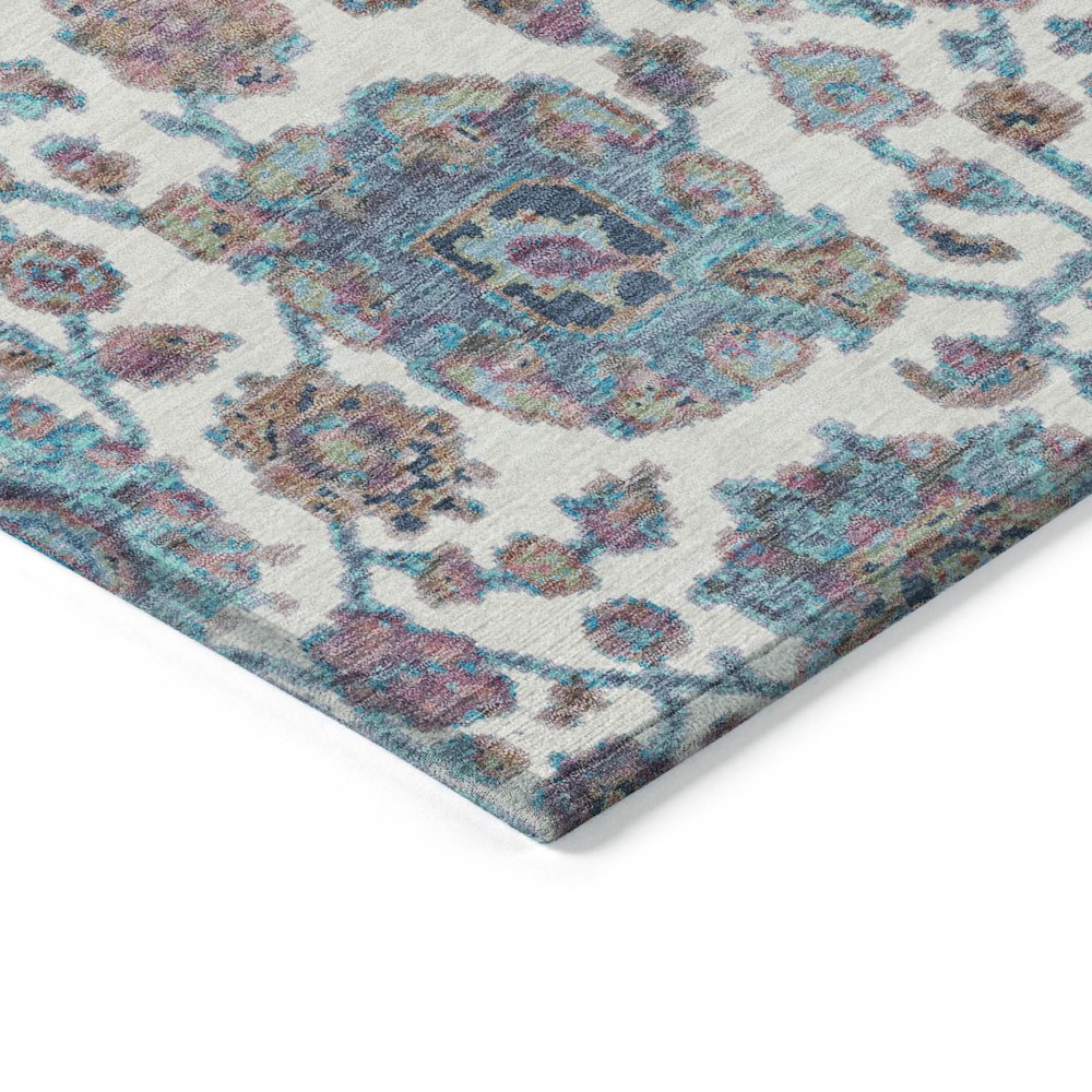 Machine Washable Indoor/Outdoor Chantille ACN2187 Teal 1'8" x 2'6" Rug