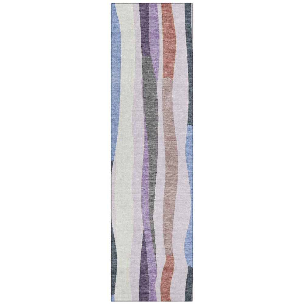 Machine Washable Indoor/Outdoor Chantille ACN2188 Lavender 2'3"x7'6" Runner Rug