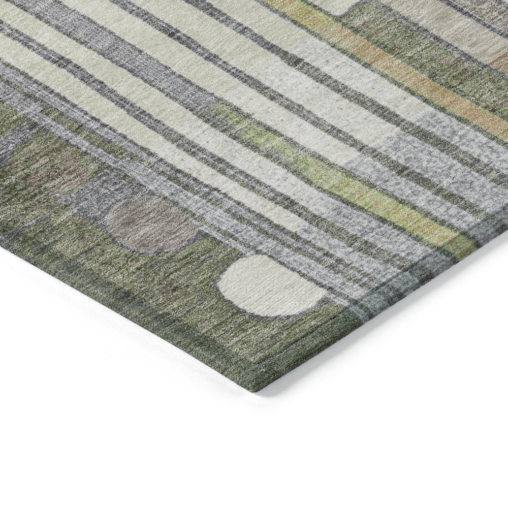 Machine Washable Indoor/Outdoor Chantille ACN2189 Olive 1'8" x 2'6" Rug