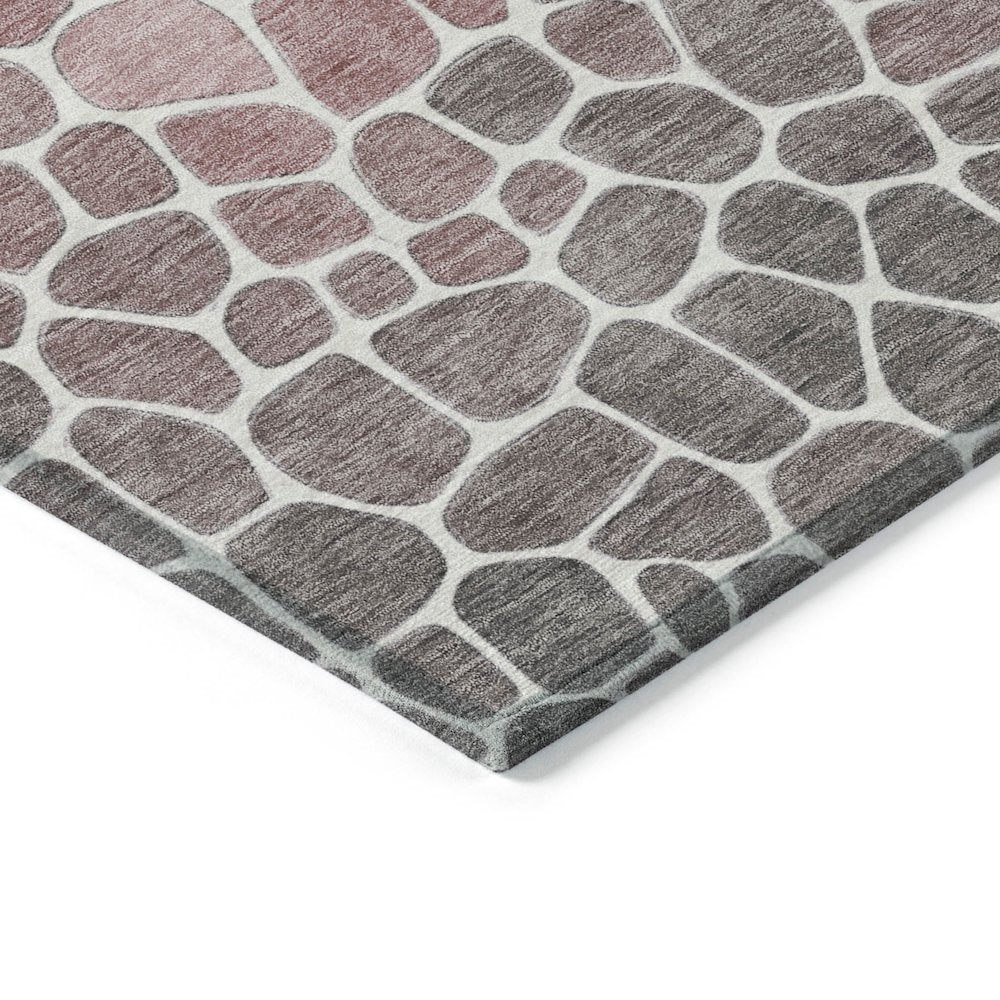 Machine Washable Indoor/Outdoor Chantille ACN2190 Blush 1'8" x 2'6" Rug