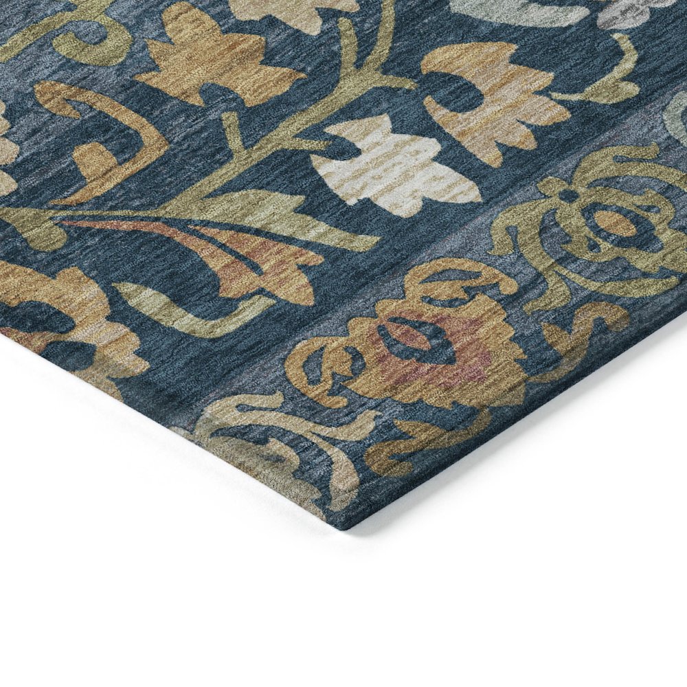 Machine Washable Indoor/Outdoor Chantille ACN2193 Navy 1'8" x 2'6" Rug