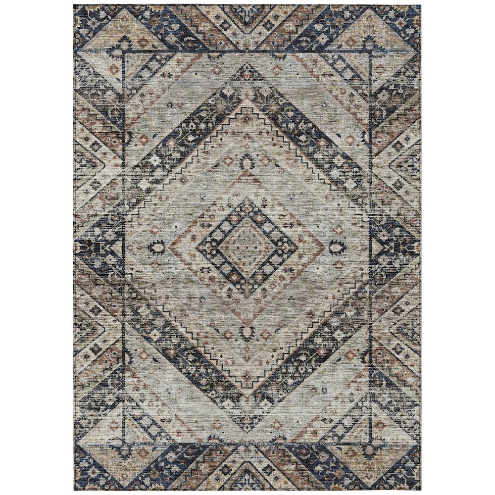 Machine Washable Indoor/Outdoor Chantille ACN2195 Black 2'6" x 3'10" Rug