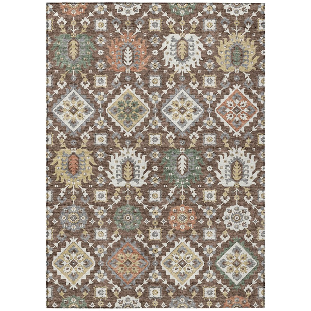 Machine Washable Indoor/Outdoor Chantille ACN2200 Chocolate 2'6" x 3'10" Rug