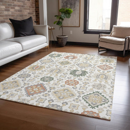 Machine Washable Indoor/Outdoor Chantille ACN2200 Ivory 2'6" x 3'10" Rug