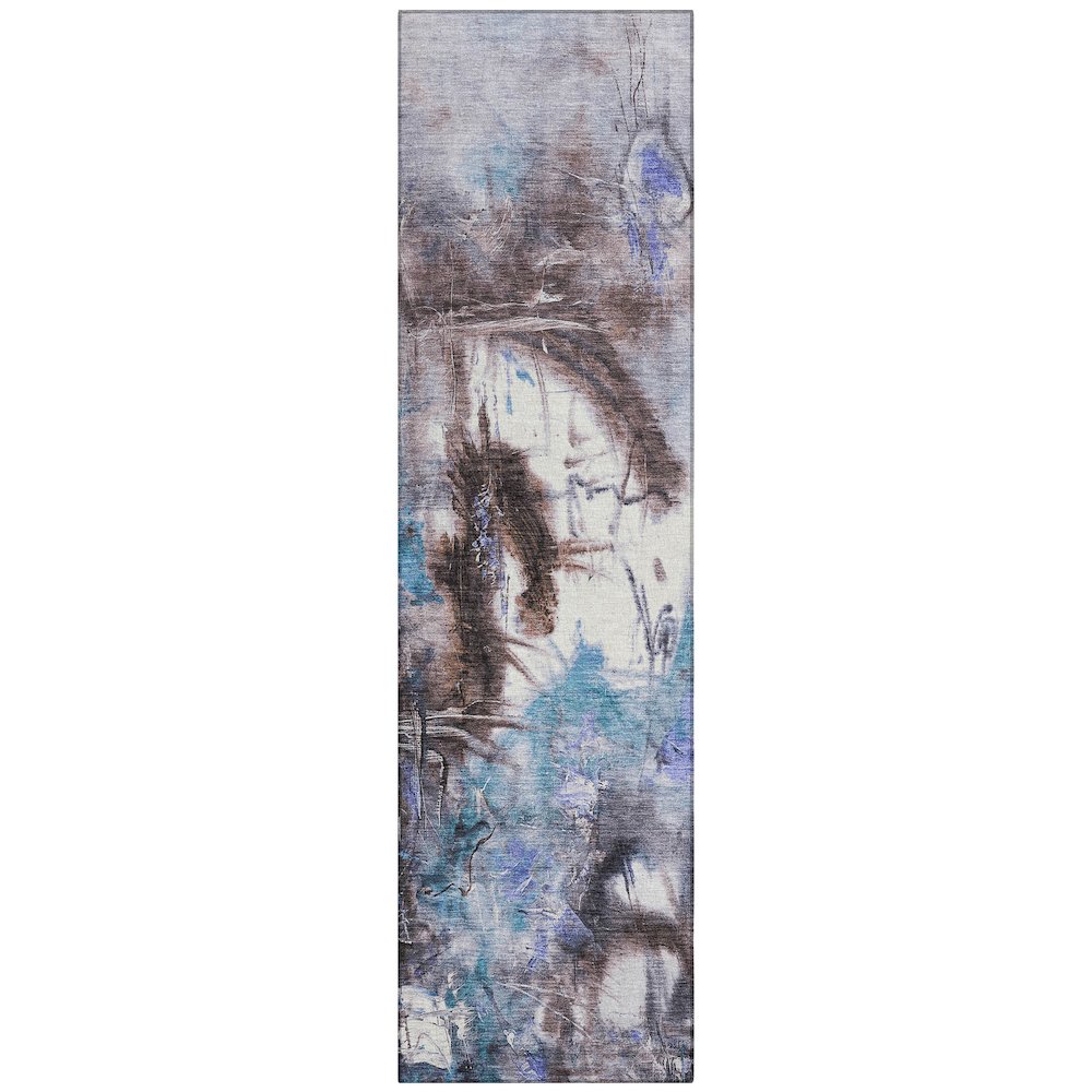 Machine Washable Indoor/Outdoor Chantille ACN2202 Lavender 2'3"x7'6" Runner Rug