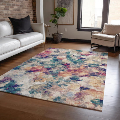Machine Washable Indoor/Outdoor Chantille ACN2203 Putty 2'6" x 3'10" Rug