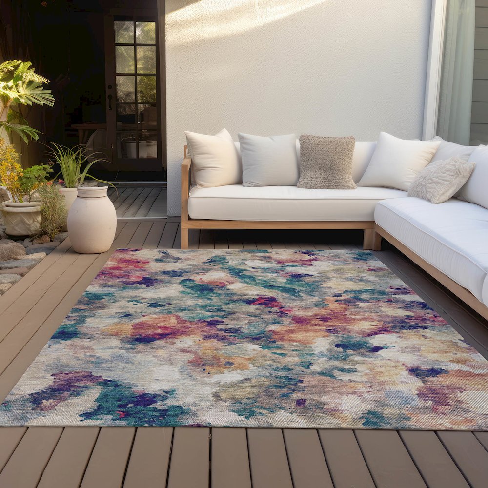 Machine Washable Indoor/Outdoor Chantille ACN2203 Putty 2'6" x 3'10" Rug