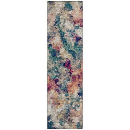 Machine Washable Indoor/Outdoor Chantille ACN2203 Putty 2'3" x 7'6" Runner Rug