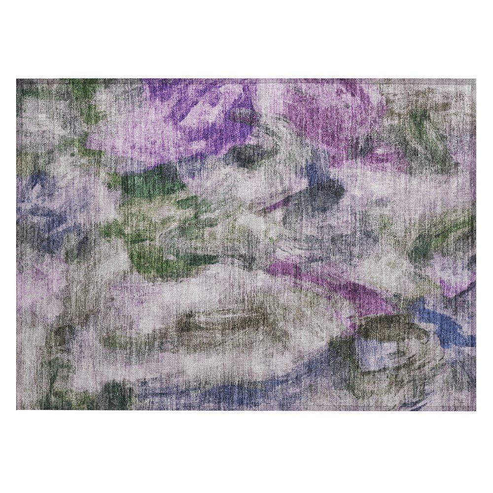 Machine Washable Indoor/Outdoor Chantille ACN2204 Lavender 1'8" x 2'6" Rug