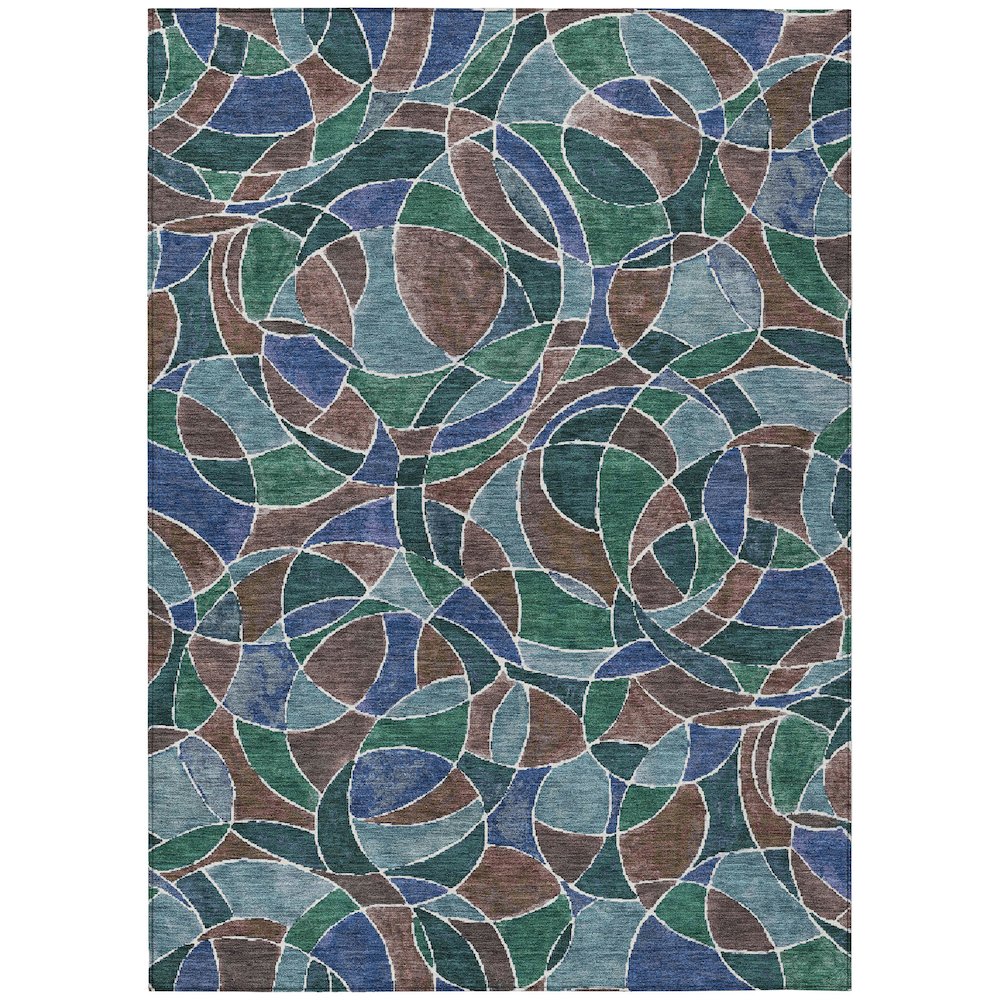 Machine Washable Indoor/Outdoor Chantille ACN2208 Blue 2'6" x 3'10" Rug