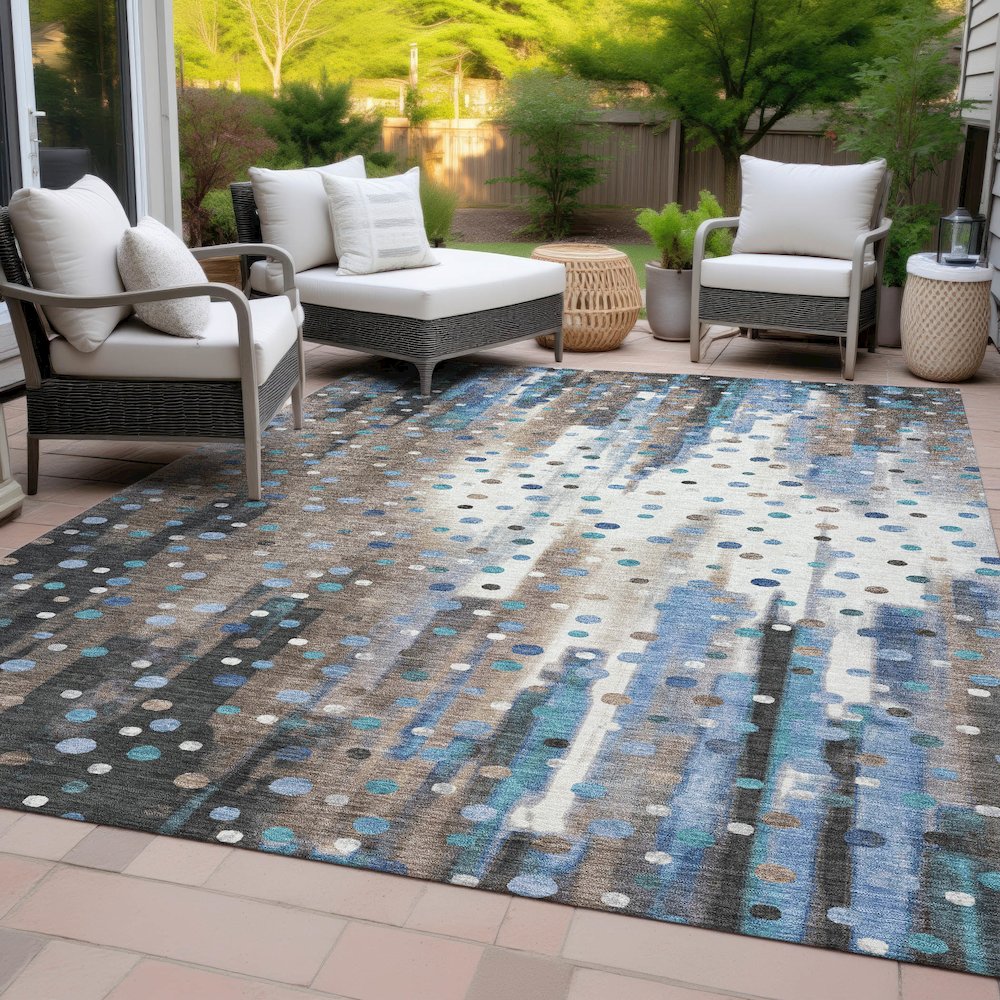 Machine Washable Indoor/Outdoor Chantille ACN2213 Taupe 2'6" x 3'10" Rug