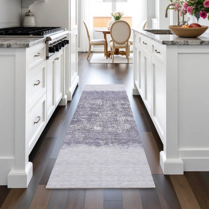 Machine Washable Indoor/Outdoor Chantille ACN2214 Lavender 2'3"x7'6" Runner Rug