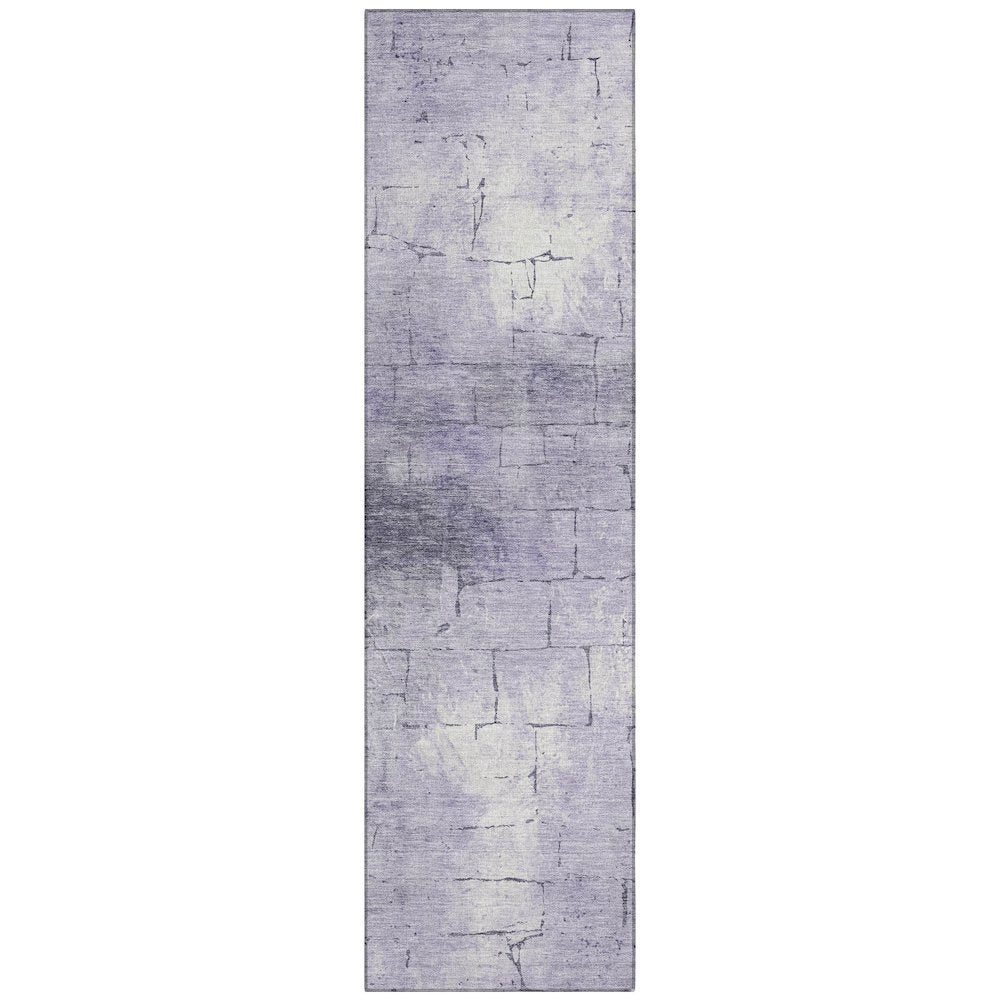 Machine Washable Indoor/Outdoor Chantille ACN2215 Lavender 2'3"x7'6" Runner Rug