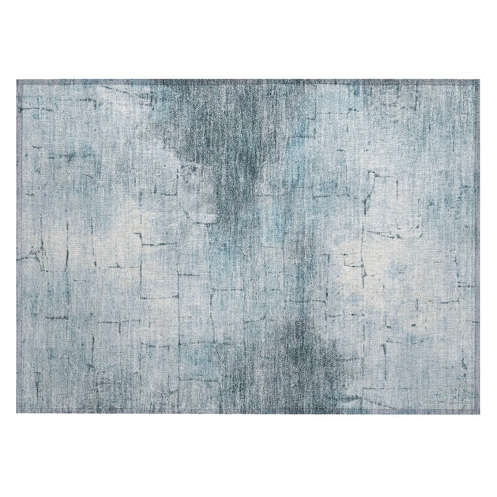 Machine Washable Indoor/Outdoor Chantille ACN2215 Sky 1'8" x 2'6" Rug