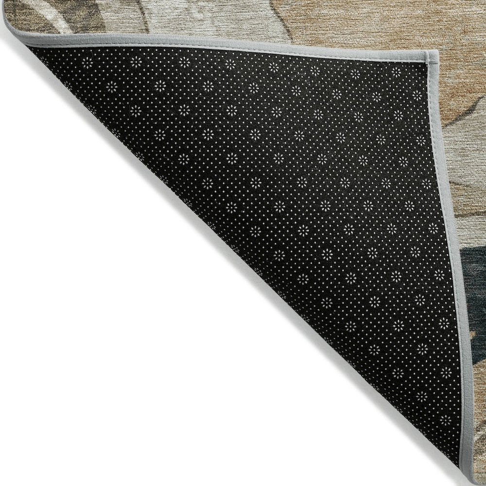 Machine Washable Indoor/Outdoor Chantille ACN2219 Putty 1'8" x 2'6" Rug