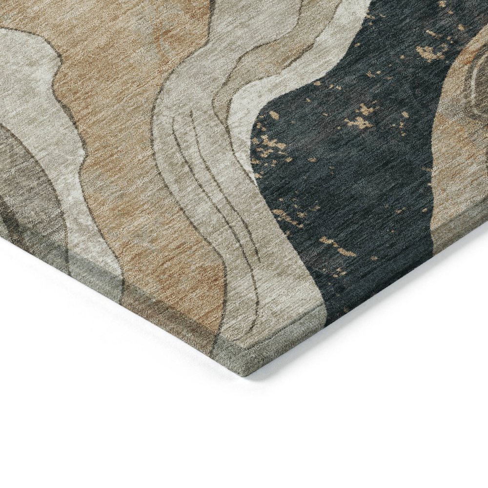 Machine Washable Indoor/Outdoor Chantille ACN2219 Putty 1'8" x 2'6" Rug