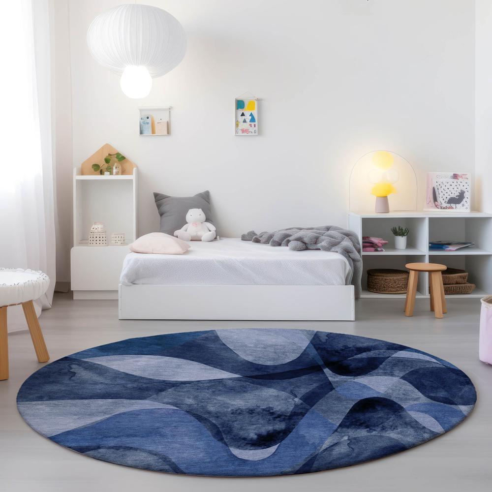 Chantille ACN536 Blue 8' x 8' Rug