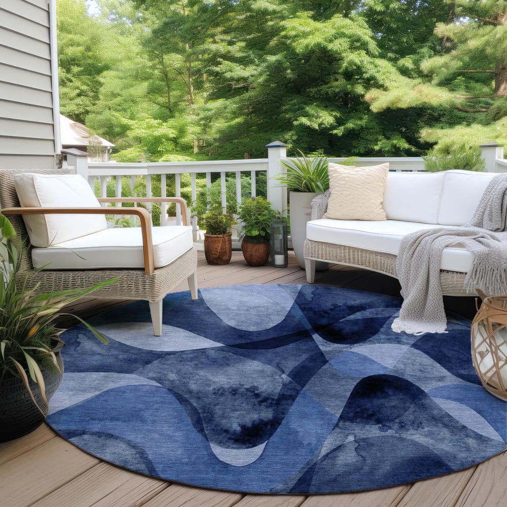 Chantille ACN536 Blue 8' x 8' Rug
