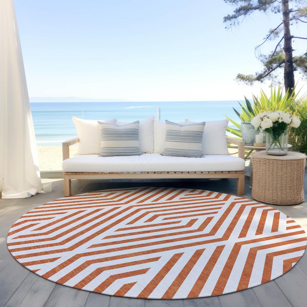 Chantille ACN550 Orange 8' x 8' Rug