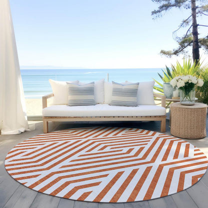 Chantille ACN550 Orange 8' x 8' Rug