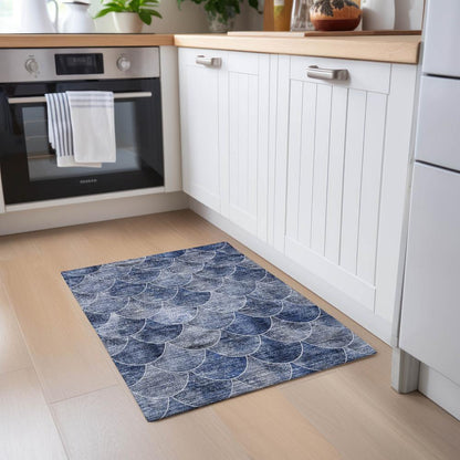 Chantille ACN594 Blue 1'8" x 2'6" Rug
