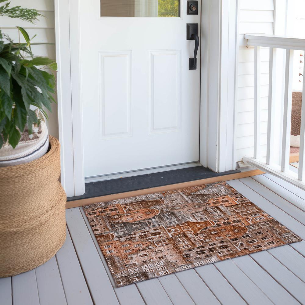 Chantille ACN600 Orange 1'8" x 2'6" Rug