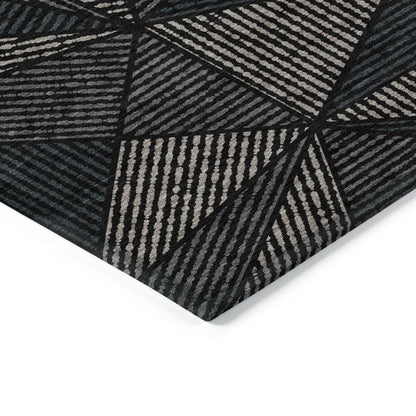 Chantille ACN618 Black 1'8" x 2'6" Rug