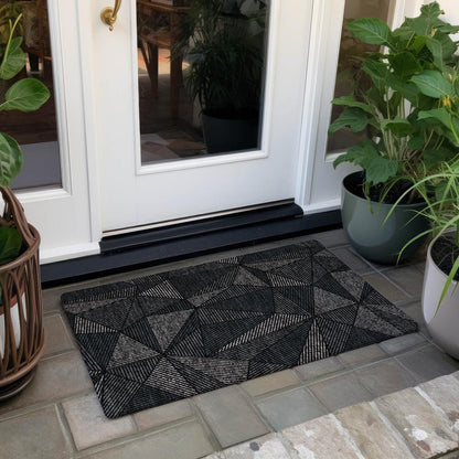 Chantille ACN618 Black 1'8" x 2'6" Rug