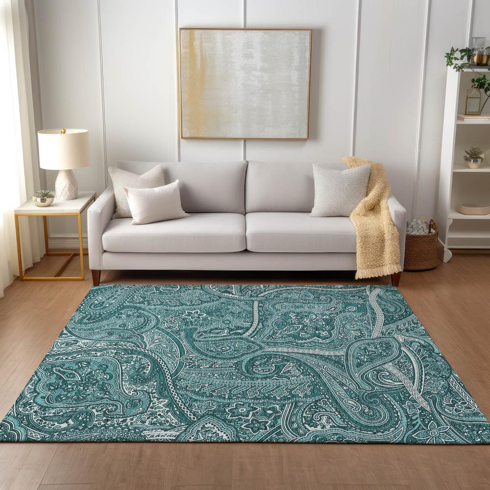 Chantille ACN623 Teal 2'6" x 3'10" Rug