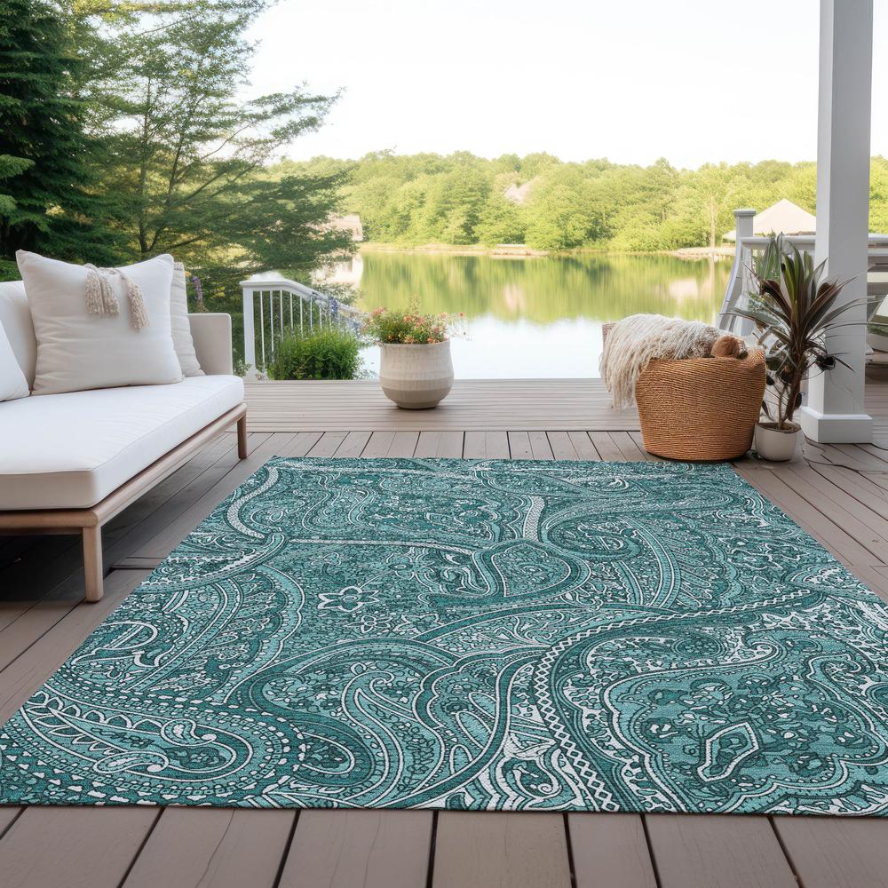 Chantille ACN623 Teal 2'6" x 3'10" Rug