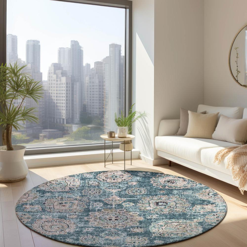 Chantille ACN634 Teal 8' x 8' Rug