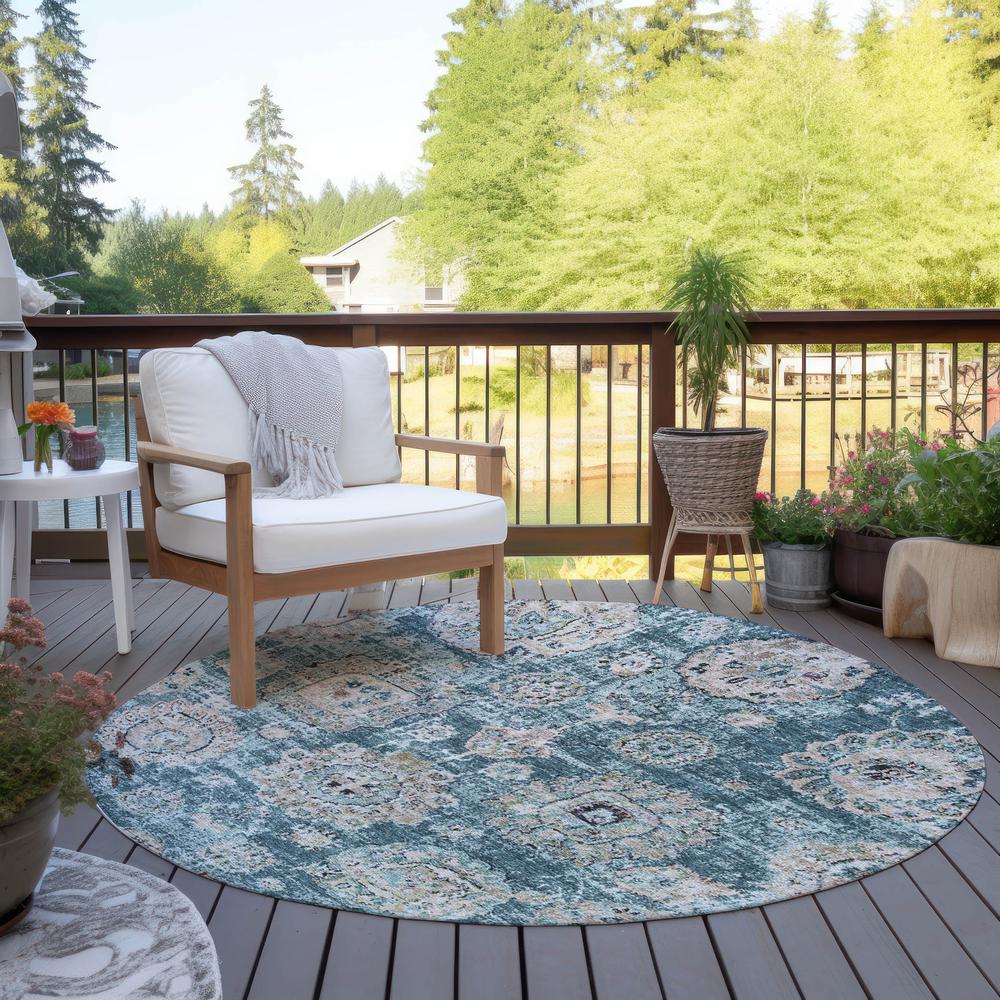 Chantille ACN634 Teal 8' x 8' Rug