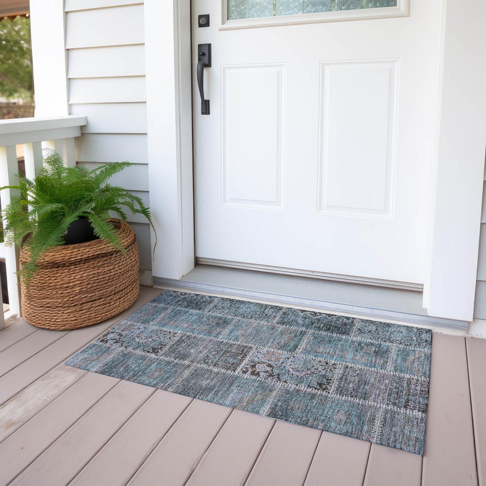 Chantille ACN635 Teal 1'8" x 2'6" Rug