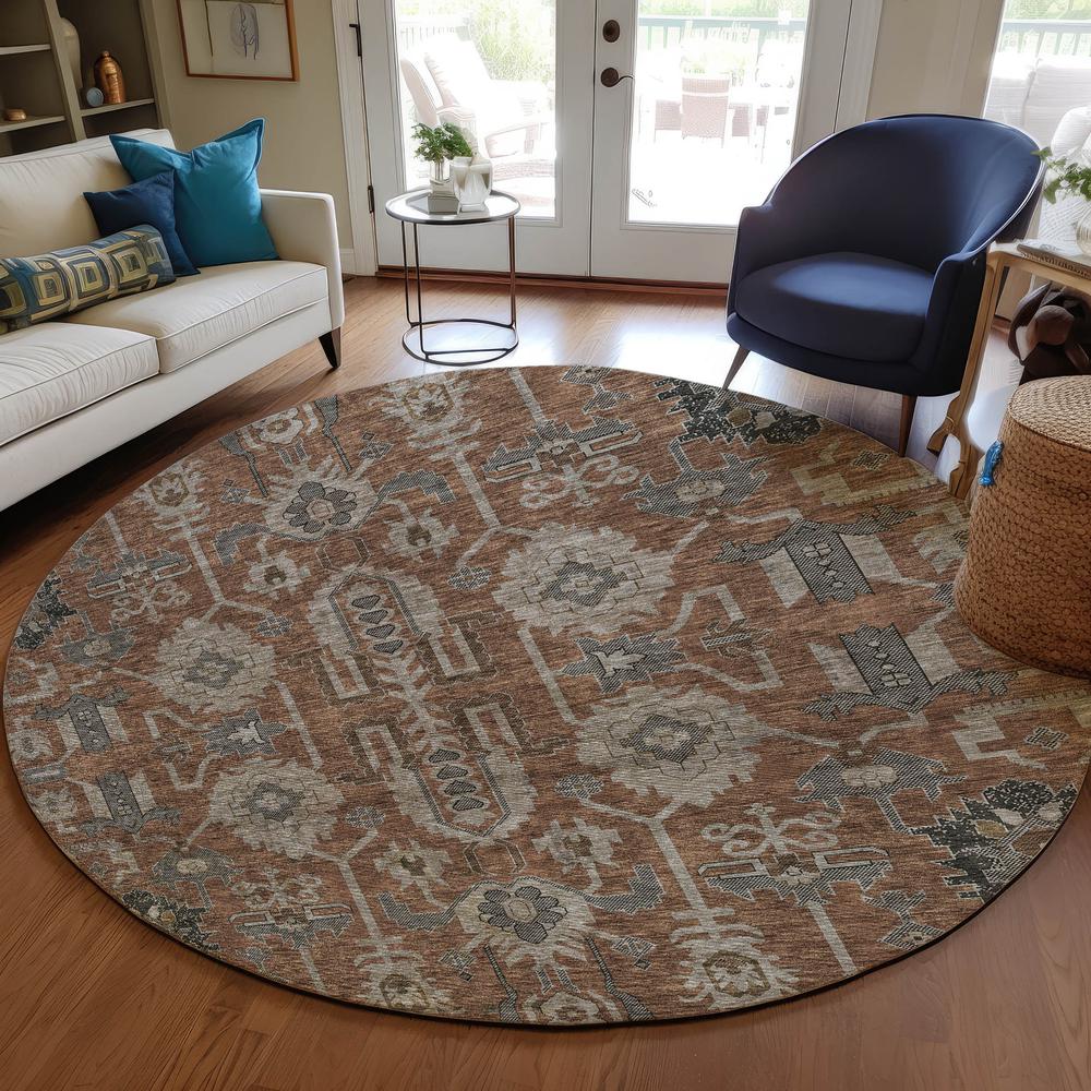 Chantille ACN697 Orange 8' x 8' Rug