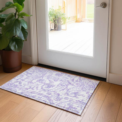 Chantille ACN835 Purple 1'8" x 2'6" Rug