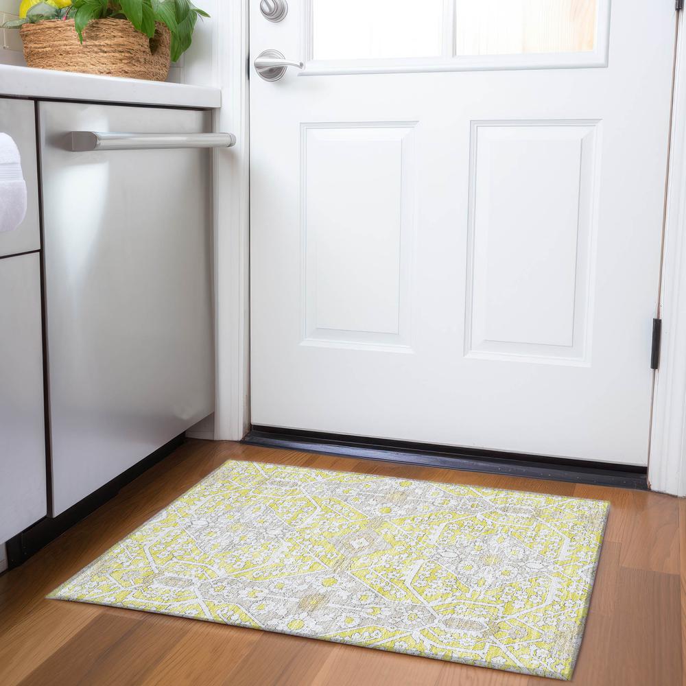 Chantille ACN863 Gold 1'8" x 2'6" Rug
