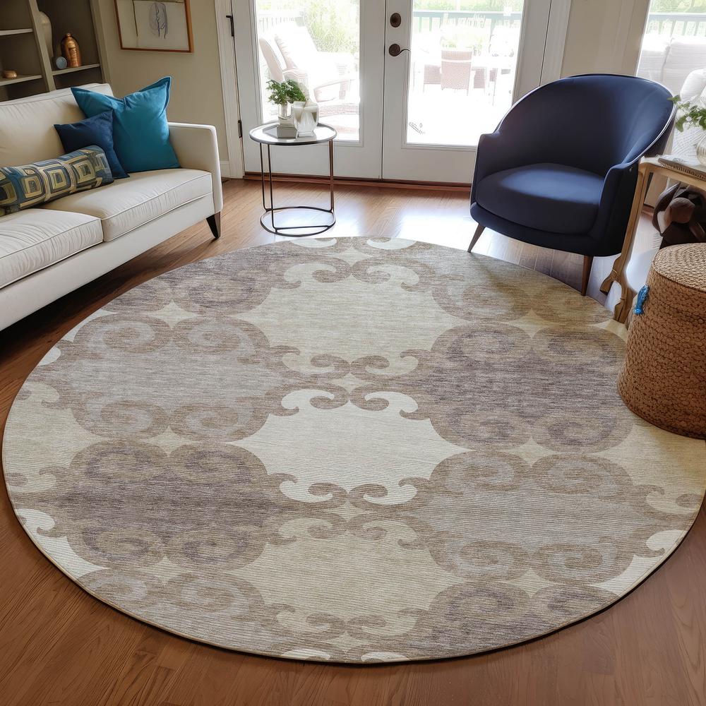 Chantille ACN883 Brown 8' x 8' Rug