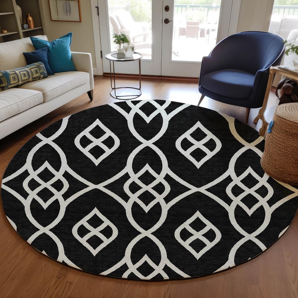 Chantille ACN884 Black 8' x 8' Rug