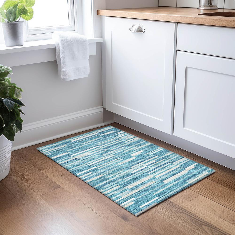 Chantille ACN894 Teal 1'8" x 2'6" Rug