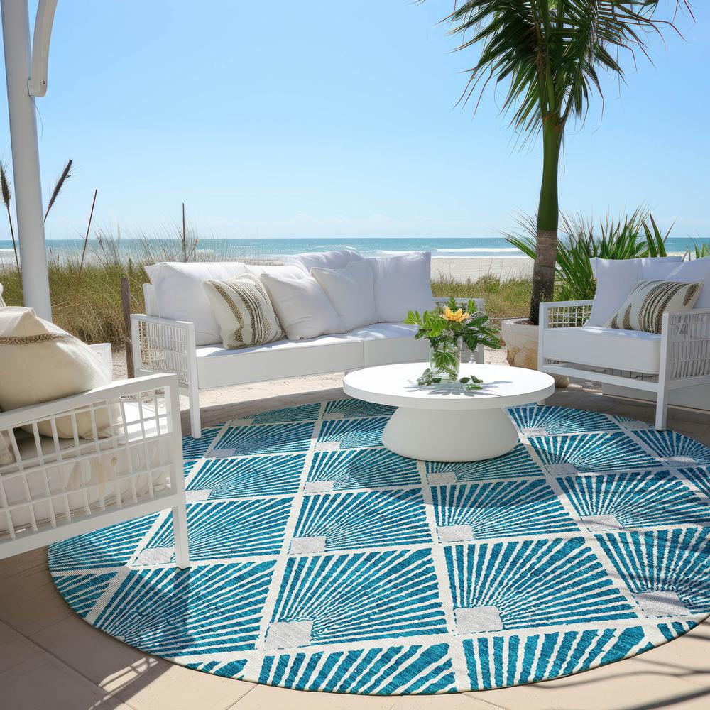 Chantille ACN914 Teal 8' x 8' Rug
