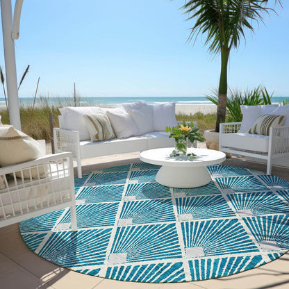 Chantille ACN914 Teal 8' x 8' Rug