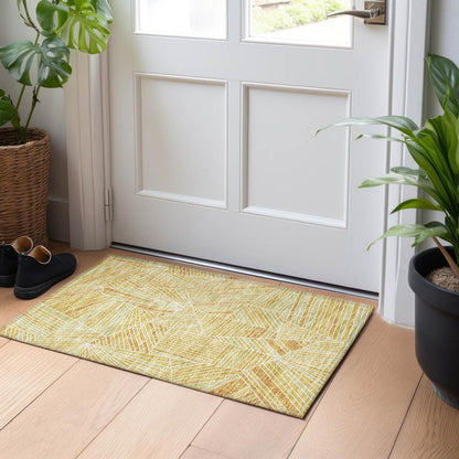 Chantille ACN915 Gold 1'8" x 2'6" Rug