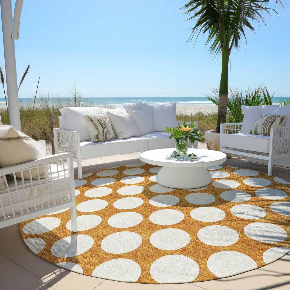 Chantille ACN921 Orange 8' x 8' Rug