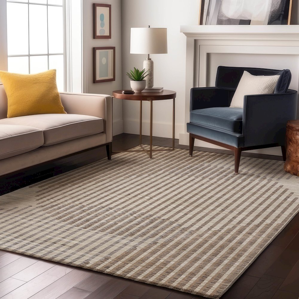 Premium Machine Washable Mayfield AMF1001 Beige 2'6" x 3'10" Rug