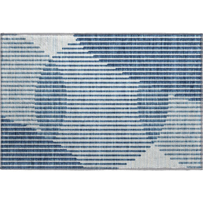 Premium Machine Washable Mayfield AMF1001 Blue 1'8" x 2'6" Rug