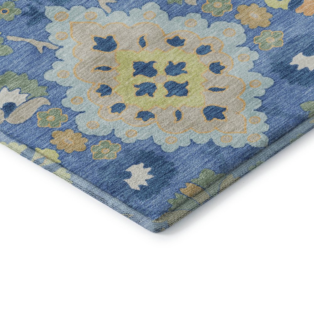 Premium Machine Washable Mayfield AMF1002 Blue 1'8" x 2'6" Rug
