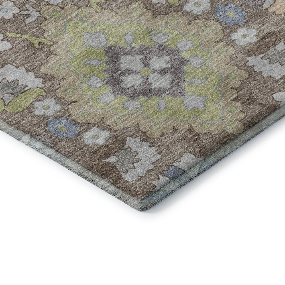 Premium Machine Washable Mayfield AMF1002 Taupe 1'8" x 2'6" Rug