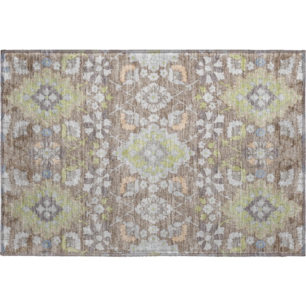 Premium Machine Washable Mayfield AMF1002 Taupe 1'8" x 2'6" Rug