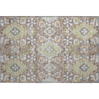 Premium Machine Washable Mayfield AMF1002 Taupe 1'8" x 2'6" Rug