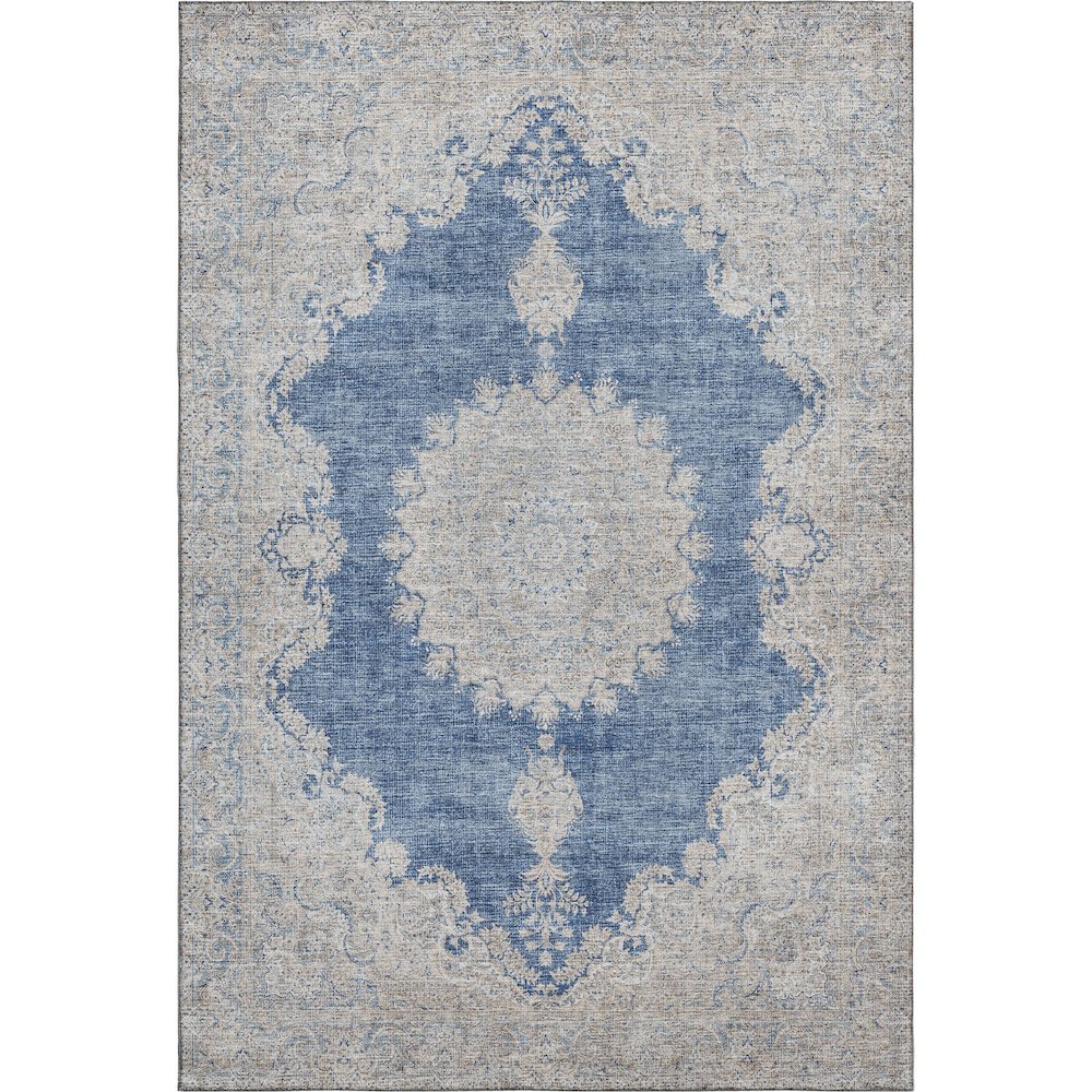 Premium Machine Washable Mayfield AMF1003 Navy 2'6" x 3'10" Rug